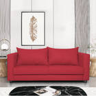Sofá 2 Lugares Lisboa Suede - Doce Sonho Móveis - Vermelho