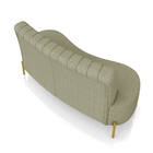 Sofá 2 Lugares Living 135cm Pé Ferro Dourado Maraú Bouclê K01