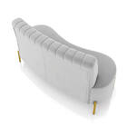 Sofá 2 Lugares Living 135cm Pé Ferro Dourado Maraú Veludo K01