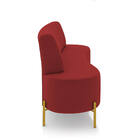 Sofá 2 Lugares Living 135cm Pé Ferro Dourado Maraú Veludo Ver