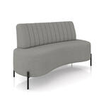 Sofá 2 Lugares Living 135cm Pé Ferro Pto Maraú Bouclê K01 - D