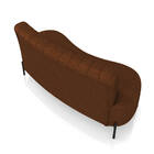 Sofá 2 Lugares Living 135cm Pé Ferro Pto Maraú Sintético Pu K