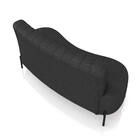 Sofá 2 Lugares Living 135cm Pé Ferro Pto Maraú Sintético Pu P