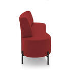 Sofá 2 Lugares Living 135cm Pé Ferro Pto Maraú Veludo K01 - D