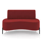 Sofá 2 Lugares Living 135cm Pé Ferro Pto Maraú Veludo K01 - D