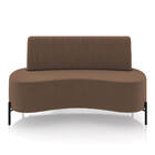 Sofá 2 Lugares Living 135cm Pé Ferro Pto Maraú Veludo K01 - D