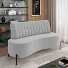 Sofá 2 Lugares Living 135cm Pé Ferro Pto Maraú Veludo K01 - D