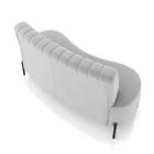 Sofá 2 Lugares Living 135cm Pé Ferro Pto Maraú Veludo K01 - D