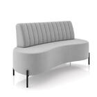 Sofá 2 Lugares Living 135cm Pé Ferro Pto Maraú Veludo K01 - D