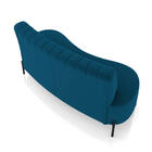 Sofá 2 Lugares Living 135cm Pé Ferro Pto Maraú Veludo K01 - D