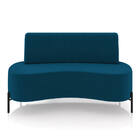 Sofá 2 Lugares Living 135cm Pé Ferro Pto Maraú Veludo K01 - D