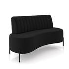 Sofá 2 Lugares Living 135cm Pé Ferro Pto Maraú Veludo K01 - D