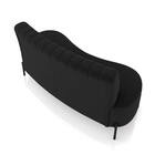 Sofá 2 Lugares Living 135cm Pé Ferro Pto Maraú Veludo K01 - D