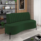 Sofá 2 Lugares Living 135cm Pé Ferro Pto Maraú Veludo Verde K