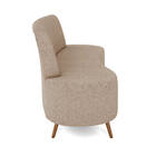 Sofá 2 Lugares Living 135cm Pé Palito Maraú Bouclê K01 - D'ro