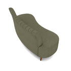 Sofá 2 Lugares Living 135cm Pé Palito Maraú Bouclê Verde K01