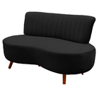 Sofá 2 Lugares Living 135cm Pé Palito Maraú Veludo K01 - D'ro