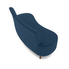 Sofá 2 Lugares Living 135cm Pé Palito Maraú Veludo K01 - D'ro