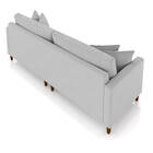 Sofá 2 Lugares Living 156cm Pés Madeira Cléo Veludo Cinza K01