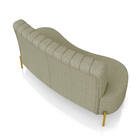 Sofá 2 Lugares Living 160cm Pé Ferro Dourado Maraú Bouclê Ver