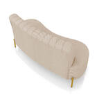 Sofá 2 Lugares Living 160cm Pé Ferro Dourado Maraú Linho K01