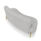 Sofá 2 Lugares Living 160cm Pé Ferro Dourado Maraú Linho K01