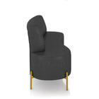 Sofá 2 Lugares Living 160cm Pé Ferro Dourado Maraú Sint Pu K0