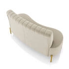 Sofá 2 Lugares Living 160cm Pé Ferro Dourado Maraú Veludo K01