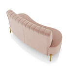 Sofá 2 Lugares Living 160cm Pé Ferro Dourado Maraú Veludo Ros