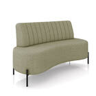 Sofá 2 Lugares Living 160cm Pé Ferro Pto Maraú Bouclê K01 - D