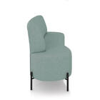 Sofá 2 Lugares Living 160cm Pé Ferro Pto Maraú Bouclê K01 - D