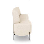 Sofá 2 Lugares Living 160cm Pé Ferro Pto Maraú Bouclê K01 - D