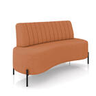 Sofá 2 Lugares Living 160cm Pé Ferro Pto Maraú Bouclê K01 - D