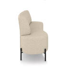 Sofá 2 Lugares Living 160cm Pé Ferro Pto Maraú Bouclê K01 - D