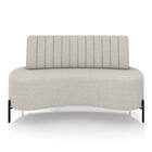 Sofá 2 Lugares Living 160cm Pé Ferro Pto Maraú Bouclê K01 - D