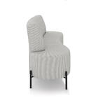 Sofá 2 Lugares Living 160cm Pé Ferro Pto Maraú Linho Cinza K0