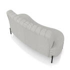 Sofá 2 Lugares Living 160cm Pé Ferro Pto Maraú Linho Cinza K0