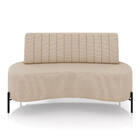 Sofá 2 Lugares Living 160cm Pé Ferro Pto Maraú Linho K01 - D'
