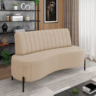 Sofá 2 Lugares Living 160cm Pé Ferro Pto Maraú Linho K01 - D'