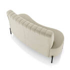 Sofá 2 Lugares Living 160cm Pé Ferro Pto Maraú Veludo Bege K0
