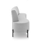 Sofá 2 Lugares Living 160cm Pé Ferro Pto Maraú Veludo K01 - D