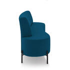 Sofá 2 Lugares Living 160cm Pé Ferro Pto Maraú Veludo K01 - D