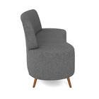 Sofá 2 Lugares Living 160cm Pé Palito Maraú Bouclê K01 - D'ro