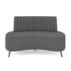 Sofá 2 Lugares Living 160cm Pé Palito Maraú Bouclê K01 - D'ro