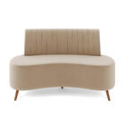 Sofá 2 Lugares Living 160cm Pé Palito Maraú Veludo K01 - D'ro