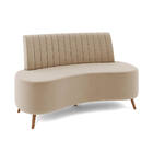 Sofá 2 Lugares Living 160cm Pé Palito Maraú Veludo K01 - D'ro