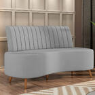 Sofá 2 Lugares Living 160cm Pé Palito Maraú Veludo K01 - D'ro