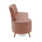 Sofá 2 Lugares Living 160cm Pé Palito Maraú Veludo K01 - D'ro