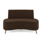 Sofá 2 Lugares Living 160cm Pé Palito Maraú Veludo K01 - D'ro