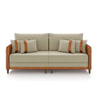 Sofá 2 Lugares Living 172cm Pé Madeira Valença Nozes/veludo K